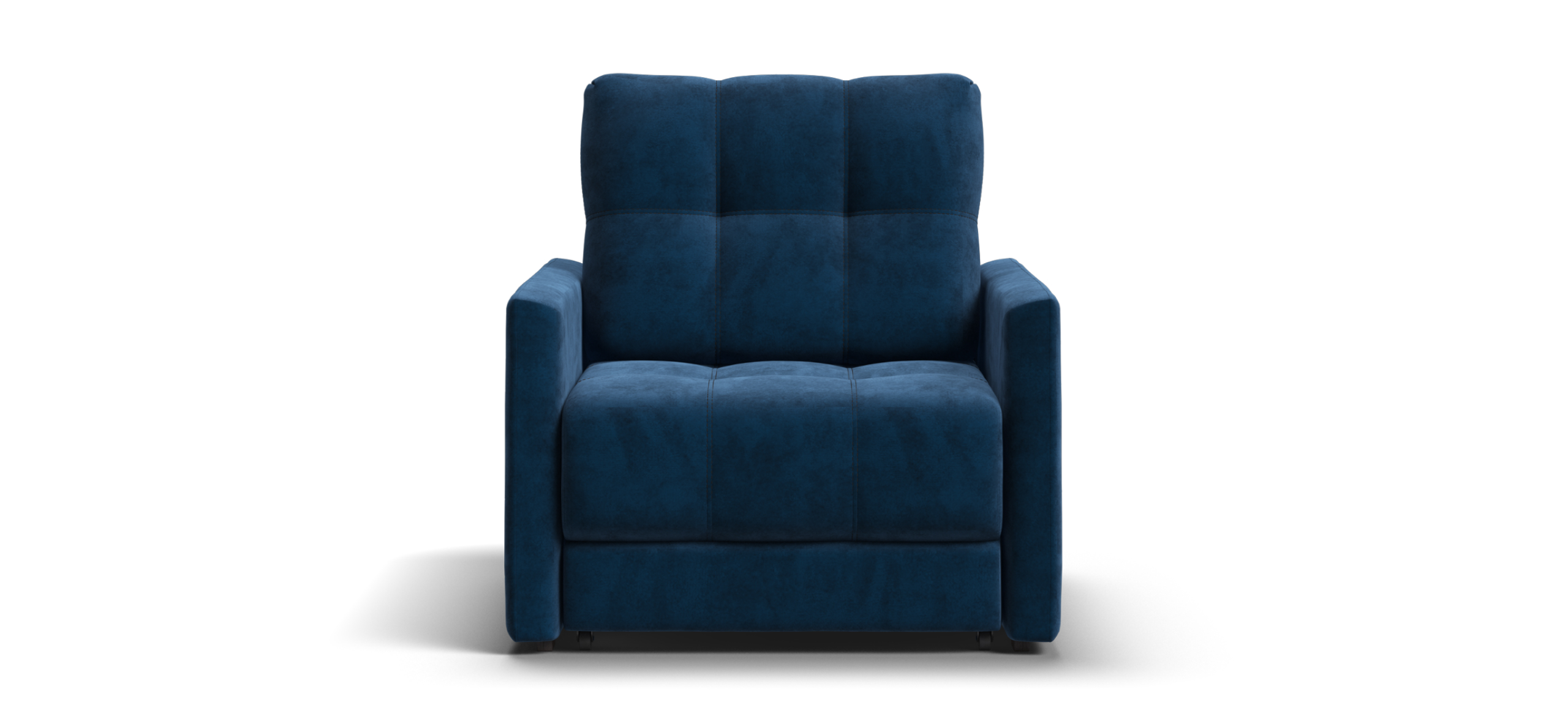 Босс Лофт кресло-кровать Велюр Монолит синий